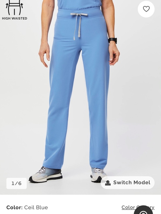 Figs Pants - FIGS Ceil Blue High-Waist Women’s Scrub Pants
